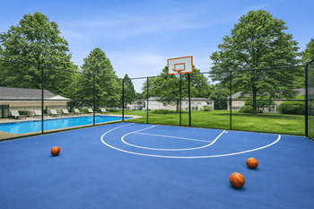 Community basketball court